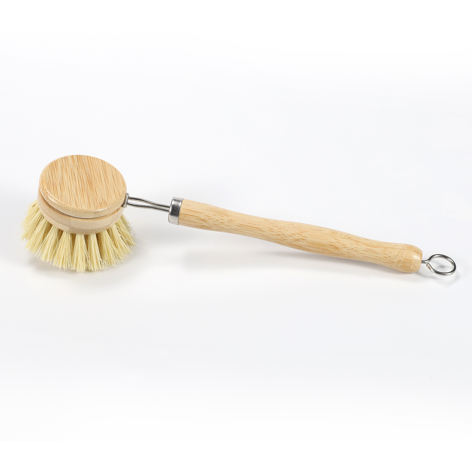 Bamboo and sisal disc brush