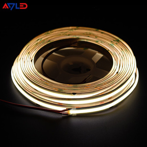 شريط إضاءة <span class=keywords><strong>LED</strong></span> مرن عالي الكثافة من FCOB شريط إضاءة 24 فولت/+ Leds/M دافئ/طبيعي/أبيض بارد قابل للتعتيم شريط <span class=keywords><strong>LED</strong></span> Cob