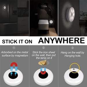 Luz LED con Sensor de Movimiento, Lámpara Recargable USB para Cocina, Dormitorio, Escaleras, Pasillo, Armario, Venta al Por Mayor - Product Image 4