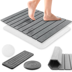 Alfombrillas de Baño Plegables de Piedra de Diatomeas Antideslizantes de Lujo para Hotel, Alfombrillas de Secado Rápido para Baño, Cocina y Encimera - Product Image 1