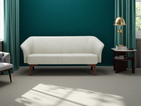 Canapé sectionnel en cuir 2 places au design moderne haut de gamme, bois de haute qualité, personnalisable, pour villa et hôtel, marque ARREDAMENTI, garantie 2 ans
