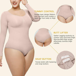 Body sexy de realce de glúteos para mujer, ropa moldeadora de control de barriga, Tanga moldeadora sin costuras, moldeadores de cuerpo para mujer - Product Image 3