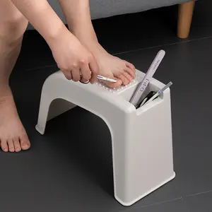 Shower Rest polka dots Shaving Legs Sole point massage simple foot stool plastic step Pedicure roller leg rub household