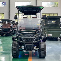 Voiturette de golf tout-terrain CAMP 6 places, durable et confortable, avec batterie lithium-ion, rehaussée