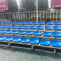 Sièges de stade rétractables télescopiques, bancs pliants pour événements sportifs et divertissements