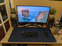 Tapis de souris et de clavier personnalisé pour jeux électroniques, antidérapant, en cuir, PVC, PU, épaisseur personnalisable 2 mm, 60x30 cm, forme personnalisée, pour bureau