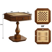 Table d'échecs multifonctionnelle entièrement faite à la main jeu d'intelligence backgammon jeu d'échecs grande table table d'échecs en bois