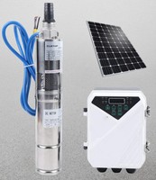 Système de pompe à eau solaire submersible haute pression 1500W DC pour l'agriculture