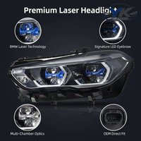 Phares avant à LED d'origine démontés 2019-2023 Black Shadow Line pour BMW G05 G06 X5 F95 X5M X6 F96 X6M