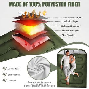Nuevo Saco de Dormir Impermeable para 3 Estaciones, Ligero y Portátil, para Acampar al Aire Libre, Venta al Por Mayor en China, OEM - Product Image 4