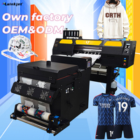 Mesin cetak tekstil kain kaus garmen 60cm 24 inci Printer Dtf Inkjet Digital dengan pengocok bubuk