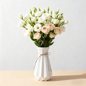 Vaso da <span class=keywords><strong>Fiori</strong></span> <span class=keywords><strong>in</strong></span> <span class=keywords><strong>Plastica</strong></span> Ecologica Sfaccettato, Leggero e Infrangibile <span class=keywords><strong>per</strong></span> Arredamento Casa - Product Image 1