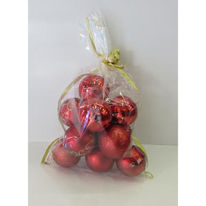 ชุดลูกบอลพลาสติกสีแดง 12 ลูก เส้นผ่านศูนย์กลาง 8ซม. - Product Image 1