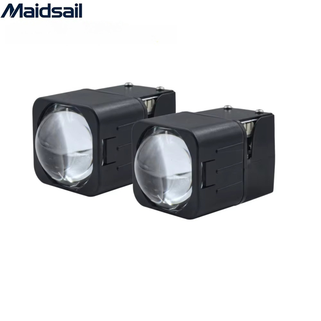 Auto LED Headlights 12V New 1.5-Inch Matrix Dual Lens Square H4 Projector CSP 6000K Laser for Polo Model