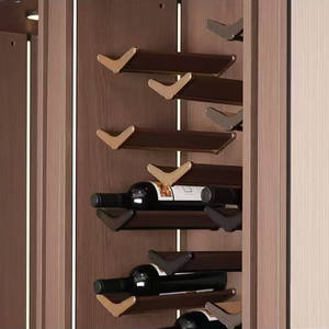 Porte-vin mural en alliage d'aluminium et armoire de présentation au design créatif - Product Image 2