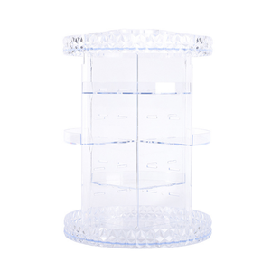 360 Degree Rotating Cosmetic Acrylic Makeup Storage Display <strong>Box</strong>, Large Countertop Shelf <strong>Vanity</strong> Organizers for Bathroom - Product Image 1