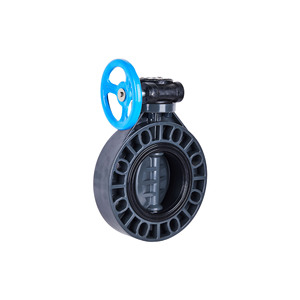 วาล์วผีเสื้อ CPVC ขนาด Dn400 16 นิ้ว มาตรฐาน ASTM แบบแมนนวล สำหรับน้ำ OEM ASME พร้อมหน้าแปลนซีล PTFE Pn10 - Product Image 6