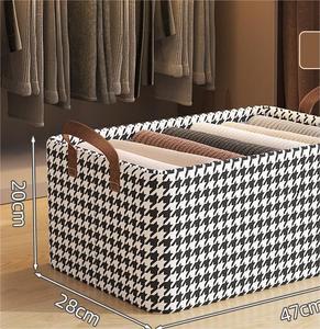 Boîte de rangement pliable en tissu pour vêtements, organisateur avec cadre en acier, pour vêtements et pantalons, boîte de rangement pour armoire - Product Image 3