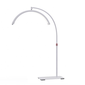 Lampada LED a Mezzaluna Seming Crystal <span class=keywords><strong>Luna</strong></span> Lash Light 28 pollici in Lega di Alluminio con Altezza Regolabile, Luce ad Arco a Diamante per Trucco, Tatuaggi e Extension Ciglia - Product Image 1