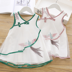 Vêtements en gros, broderie florale blanche, robes pour filles, provenant d'une usine chinoise, vêtements pour enfants - Product Image 2