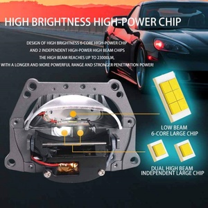 Sanvi 6000K 80W F30 3.0 Bi <b>LED</b> <b>Projector</b> Lens Car Headlights 12V Compatible Custom Retrofit Headlamp Conversion for BMW Honda - Product Image 6