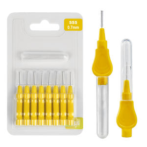 2025 di alta qualità angolato tra i denti pennello per la pulizia a forma di moneta spazzola interdentale - Product Image 1