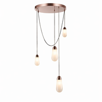 Lustre de salle à manger avec abat-jour en verre, noir et or, LED, E27, hauteur réglable, luminaire suspendu moderne pour îlot de cuisine