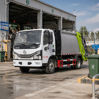 Camion compacteur de déchets Dongfeng 6CBM, robuste, 4x2, suspension renforcée pour la collecte des déchets sur routes difficiles en Afrique