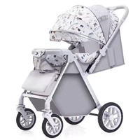 Poussette bébé avec fonctions assise et couchée, bidirectionnelle, légère et pliable pour enfants
