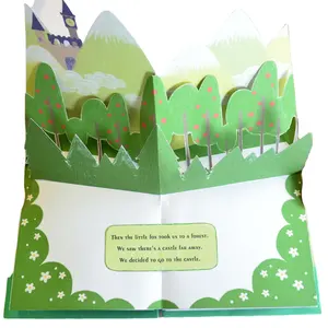 High quality customized Pop up books early learning book kids 3D Toys Printing Supplier