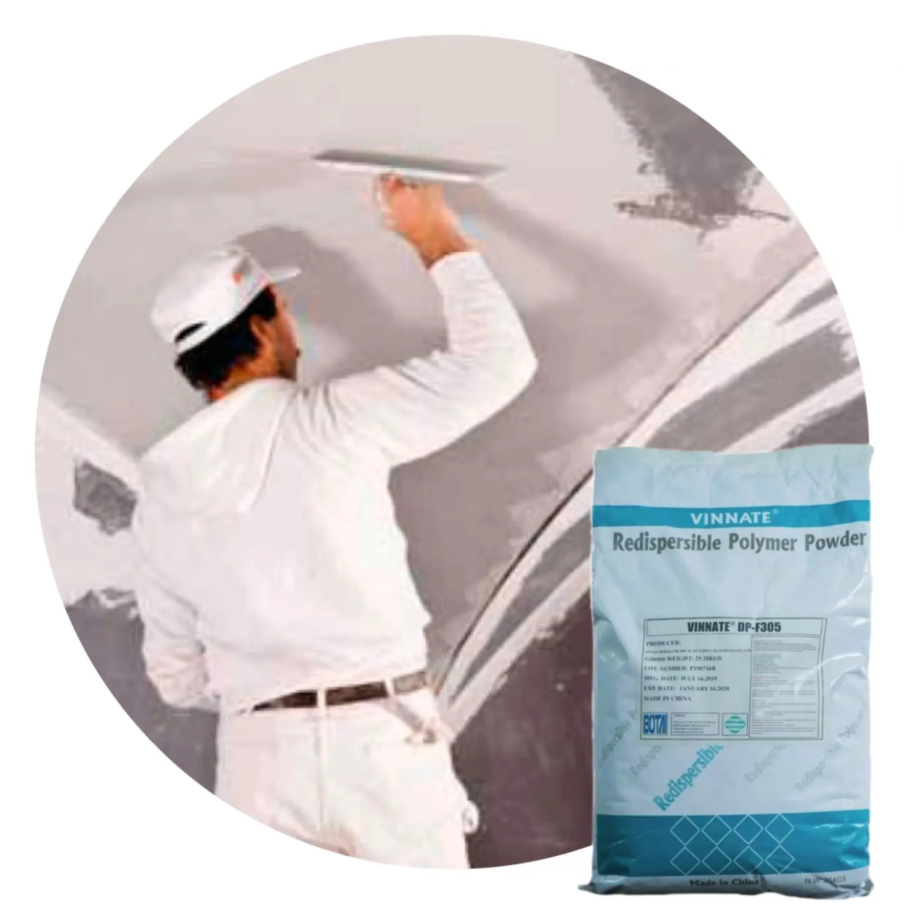 BOTAI Concrete Admixture Vae Rdp Powder Redispersible Polymer VINNATE VAE RDP powder For Putty