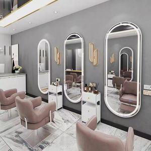 Zxm S Factory Price Custom Design of Modern Light Luxury <b>Oval</b> Square <b>Mirror</b> Hair Salon Furniture Set - Product Image 1