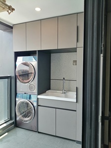 Encimera de Lavandería Premium Personalizada para Montar en la Pared, Mueble Empotrado Impermeable para Lavadora, Ideal para Balcón Pequeño - Product Image 3