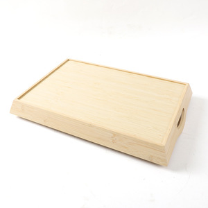 Bamboo and wood <b>tray</b>, household solid wood <b>tea</b> <b>tray</b>, rectangular bamboo plate, dumpling and steamed bun <b>tray</b>, fruit plate, - Product Image 2