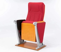 Chaise pliante moderne en acier inoxydable ML avec rembourrage en éponge pour usage intérieur, salles de conférence, auditoriums et hôtels