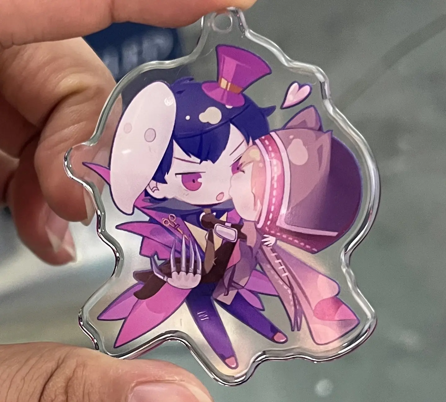 popular custom new crystal cut clear acrylic epoxy resin keychain custom printed cheap engraved acrylic charm