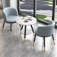 Ensemble de table à manger en fer moderne pour jardin extérieur, 3 pièces, pour salon et salle de réception