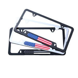 Marco de placa de coche de alta calidad estándar europeo grabado personalizado Universal de acero inoxidable duradero - Product Image 2