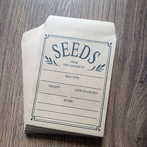 Enveloppes vintage en papier kraft personnalisées, imprimées, mini, recyclables, pour pièces de monnaie, petites pièces, graines de fleurs, sachets de conservation des graines - Product Image 5