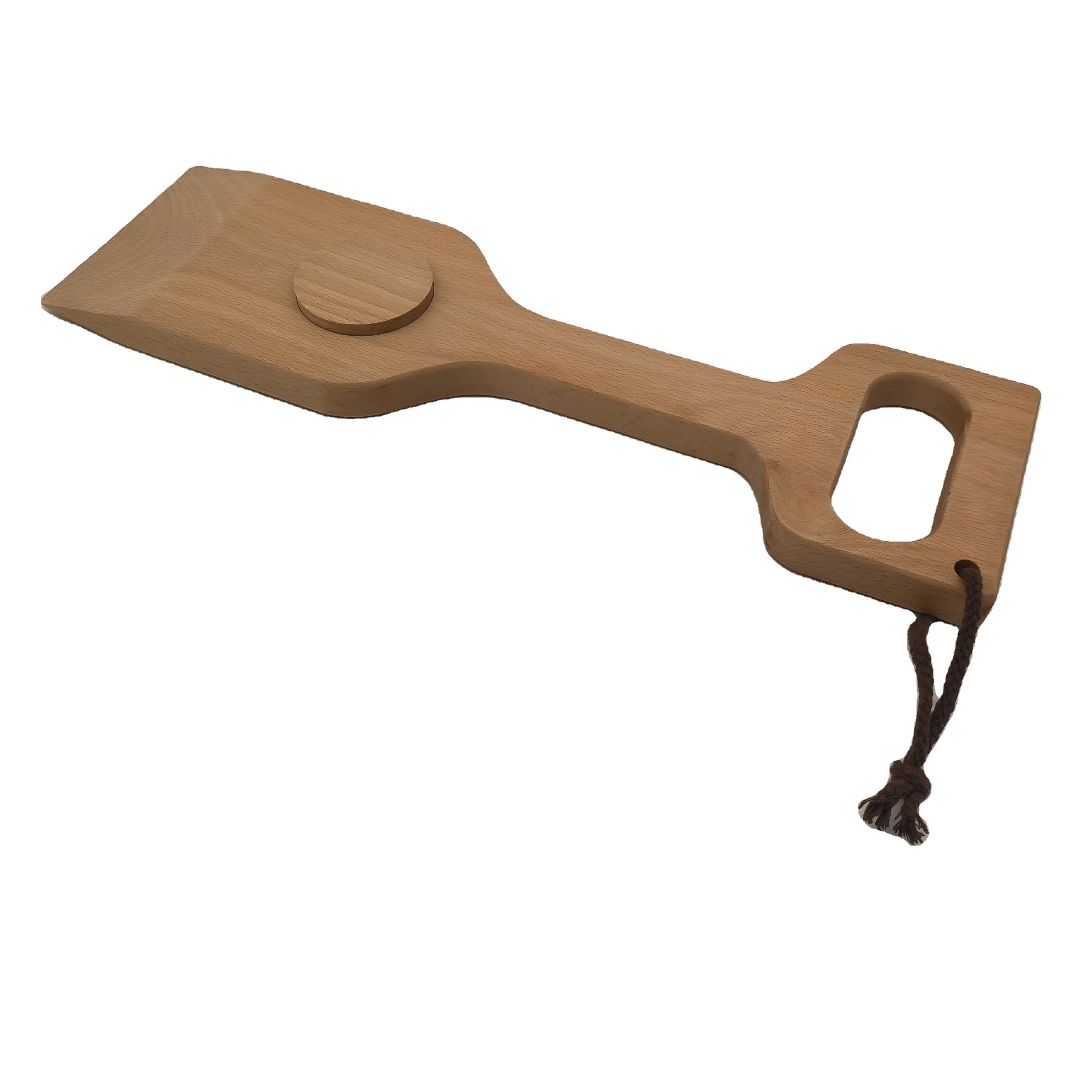 Деревянный инструмент для чистки барбекю, скребок для гриля, инструмент для весла с открывалкой для бутылок