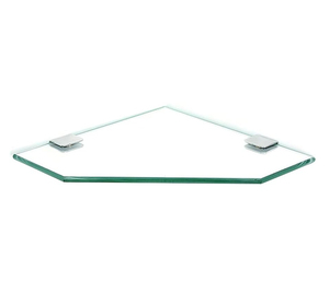 Duurzaam En Functioneel Gehard Glas Plank Aan De Muur Gemonteerd Voor Badkamer Of Woonkamer Voor Diversen Opslag Op Maat - Product Image 4