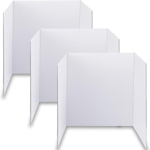 Hot Selling <strong>White</strong> Corrugated <strong>Paper</strong> Three Fold Poster Board Science Expo School <strong>Project</strong> Corrugated Cardboard - Product Image 1
