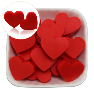 Nuevo Diseño de Cuentas de Silicona Coloridas en Forma de Corazón para el Día de San Valentín, para Parejas, para Hacer Collares y Joyería - Product Image 3