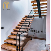 Escalier intérieur flottant droit Alucasa Home, style australien/américain, designs d'escaliers intérieurs personnalisés
