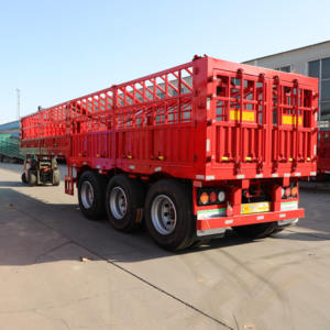 Semirremolque de Carga con Valla de Acero de Tres Ejes, con Equipo de Aterrizaje Reforzado y Alta Capacidad para Conductores de Camiones - Product Image 4