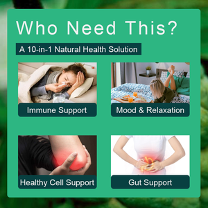 OEM/ODM Gotas Líquidas de Guanábana Amarga 10 en 1 con Musgo Marino, Moringa y Orégano, Apoyo para la Inmunidad, el Estado de Ánimo y la Salud Intestinal - Product Image 3