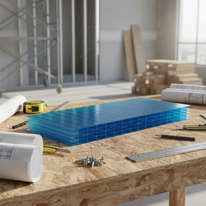 Lámina de Policarbonato Personalizada de Siete Capas con Estructura en X y Doble Bloqueo, Impermeable, de Alta Resistencia, Lámina Hueca de PC Multicapa para Techos - Product Image 3