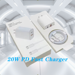<span class=keywords><strong>Cargador</strong></span> 17 16 15, 20W PD, Carga Rápida, Logotipo de Fábrica, Adaptador de Corriente Tipo C para iPhone 17 16 15 14 13 12 Pro Max - Product Image 1