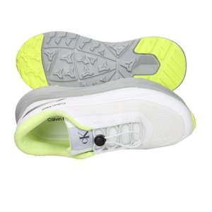 Calvin Klein Baskets pour enfants respirantes à lacets blanc jaune fluorescent hauteur talon 39 cm 4 cm maille tendance - Product Image 6