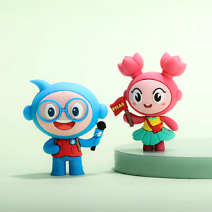 Figurines d'action Kawaii Longzhiyu, fabrication sur mesure, design 3D, jouets en PVC, poupées miniatures, 15 ans d'expérience en usine. - Product Image 1